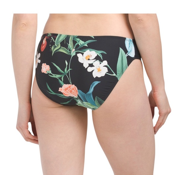 Jantzen Tab Side Hipster Botanical Floral Swim Bottom Size 18 NWT Bikini Plus - Picture 2 of 9